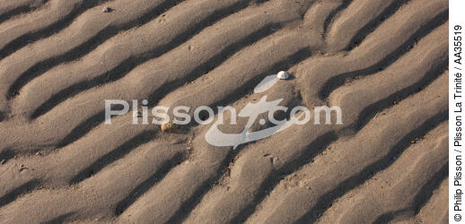 Sand Drawings - © Philip Plisson / Plisson La Trinité / AA35519 - Photo Galleries - Sand