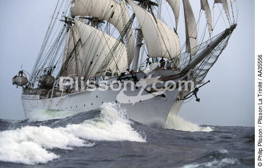 The Three Mast Barque Statsraad Lehmkuhl - © Philip Plisson / Plisson La Trinité / AA35556 - Photo Galleries - Three masts