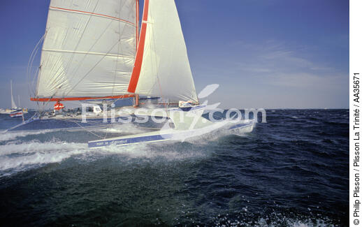 Kermarine ex Gérard Lambert Vincent Levy - © Philip Plisson / Plisson La Trinité / AA35671 - Photo Galleries - Ocean racing trimaran