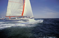 Kermarine ex Gérard Lambert Vincent Levy © Philip Plisson / Plisson La Trinité / AA35671 - Photo Galleries - Sailing Race