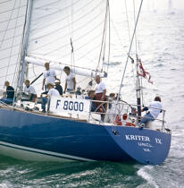 Kriter IX, skippered by André Viant © Philip Plisson / Plisson La Trinité / AA35672 - Photo Galleries - Sailing Race