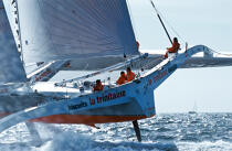 The trimaran Trinitaine © Guillaume Plisson / Plisson La Trinité / AA35678 - Photo Galleries - Sailing Race