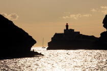 Bonifacio, Corsica © Philip Plisson / Plisson La Trinité / AA36485 - Photo Galleries - Backlit