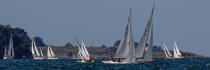 La Semaine du Golfe 2013 © Philip Plisson / Plisson La Trinité / AA36966 - Nos reportages photos - Panoramique horizontal