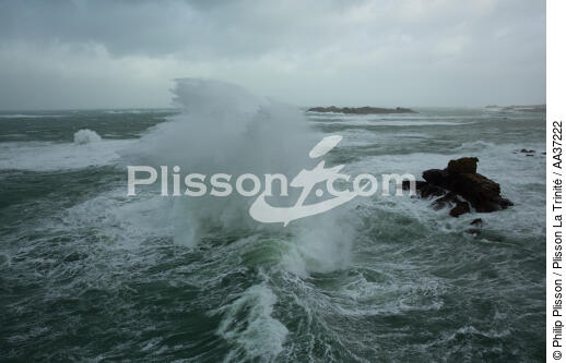 Argenton - © Philip Plisson / Plisson La Trinité / AA37222 - Photo Galleries - Rough seas