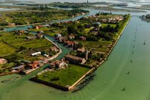 L'île de Burano © Philip Plisson / Plisson La Trinité / AA37462 - Nos reportages photos - La Lagune de Venise