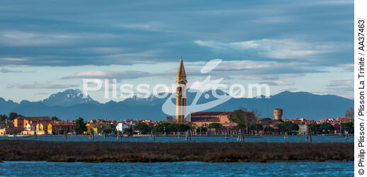 L'île de Burano - © Philip Plisson / Plisson La Trinité / AA37463 - Nos reportages photos - La Lagune de Venise