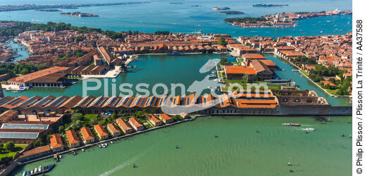 Venise - © Philip Plisson / Plisson La Trinité / AA37588 - Nos reportages photos - Vue aérienne