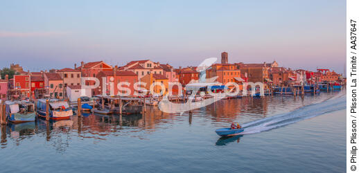Pellestrina dans la lagune de Venise - © Philip Plisson / Plisson La Trinité / AA37647 - Nos reportages photos - La Lagune de Venise