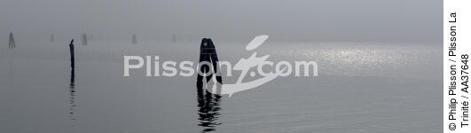 La lagune de Venise - © Philip Plisson / Plisson La Trinité / AA37648 - Nos reportages photos - Site [It]