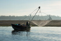 La pêche dans la lagune de Venise © Philip Plisson / Plisson La Trinité / AA37686 - Nos reportages photos - Italie