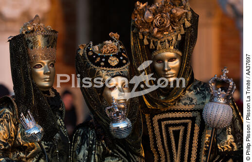 Carnaval de Venise - © Philip Plisson / Plisson La Trinité / AA37697 - Nos reportages photos - Fête