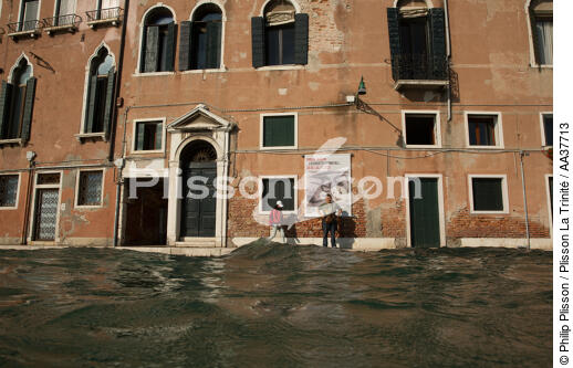 High tide in Venice - © Philip Plisson / Plisson La Trinité / AA37713 - Photo Galleries - Town [It]