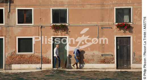 High tide in Venice - © Philip Plisson / Plisson La Trinité / AA37716 - Photo Galleries - Environment