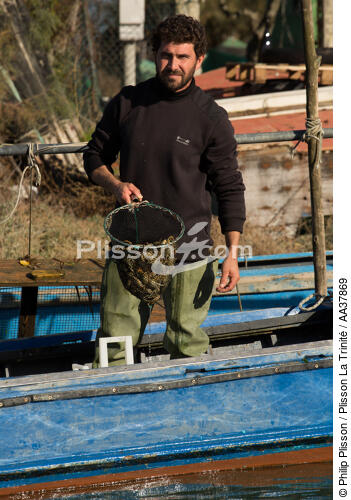 Fishing in the lagoon of Venice [AT] - © Philip Plisson / Plisson La Trinité / AA37869 - Photo Galleries - Italy