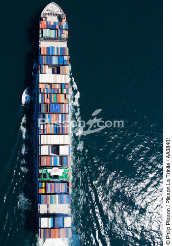 CMA CGM Contenership - © Philip Plisson / Plisson La Trinité / AA38401 - Photo Galleries - Maritime transport