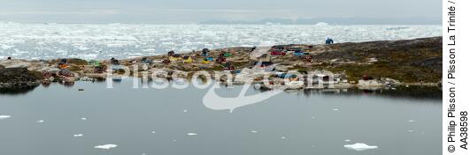 On the west coast of Greenland - © Philip Plisson / Plisson La Trinité / AA38598 - Photo Galleries - Horizontal panoramic