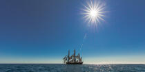 © Philip Plisson / Plisson La Trinité / AA38667 L'Hermione at sea - Photo Galleries - Tall ship / Sailing ship