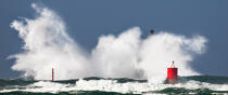 © Philip Plisson / Plisson La Trinité / AA38721 le Four Lighthouse - Photo Galleries - Storm at sea