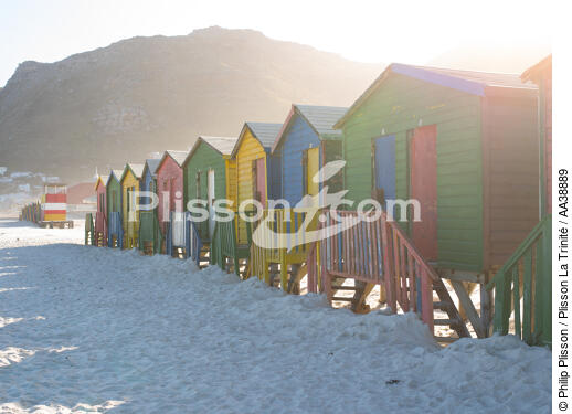 Muizenberg beach - © Philip Plisson / Plisson La Trinité / AA38889 - Photo Galleries - South Africa