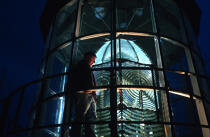 © Philip Plisson / Plisson La Trinité / AA38959 Pen Men lighthouse - Photo Galleries - Lighthouse keeper