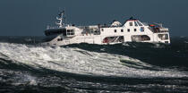 © Philip Plisson / Plisson La Trinité / AA39270 Ferry conecting Quiberon and  Belle ile - Photo Galleries - Storm at sea