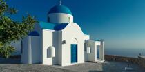 Les Cyclades sur la Mer Egée © Philip Plisson / Plisson La Trinité / AA39660 - Nos reportages photos - Monument religieux
