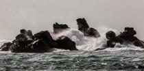© Philip Plisson / Plisson La Trinité / AA39424 Finistère coast during Zeus storm in 2017 - Photo Galleries - Environment