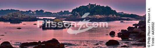 Ploumanac'h in the town of Perros-Guirec in Côtes d'Armor department - © Philip Plisson / Plisson La Trinité / AA39552 - Photo Galleries - The Pink Granite Coast