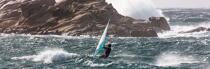 © Philip Plisson / Plisson La Trinité / AA39615 Planche à voile à la Torche dans le Finistère - Nos reportages photos - Sport et loisir