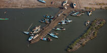 On the Burullus lake - Egypt © Philip Plisson / Plisson La Trinité / AA39829 - Photo Galleries - Aerial shot